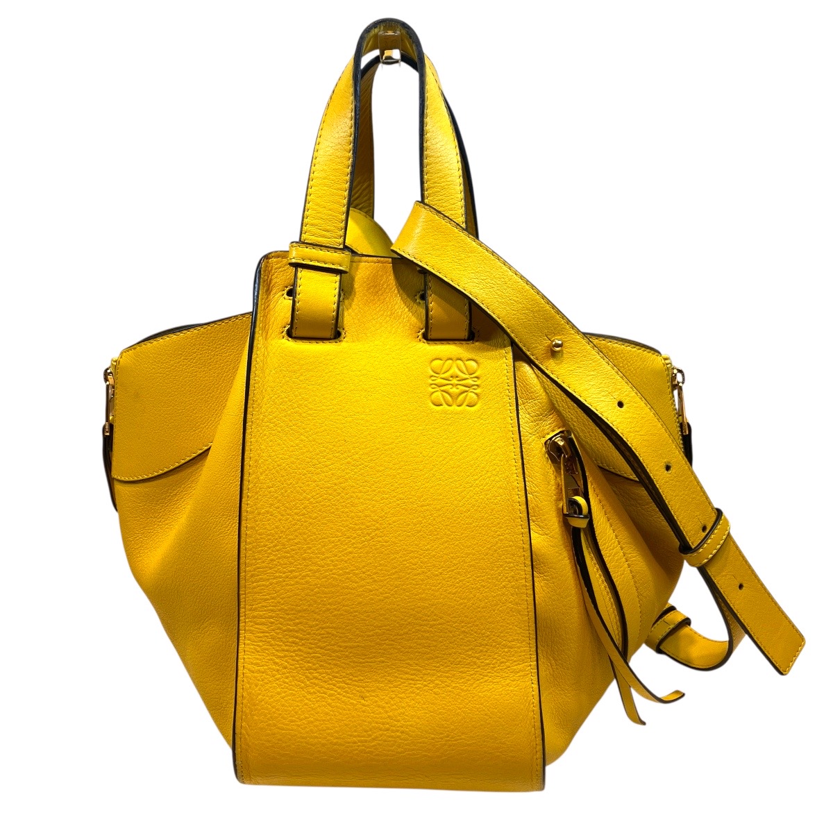 ロエベ LOEWE ハンモック スモール ハンドバッグ レザー 送料無料 【中古】|ワンダープライス 店
