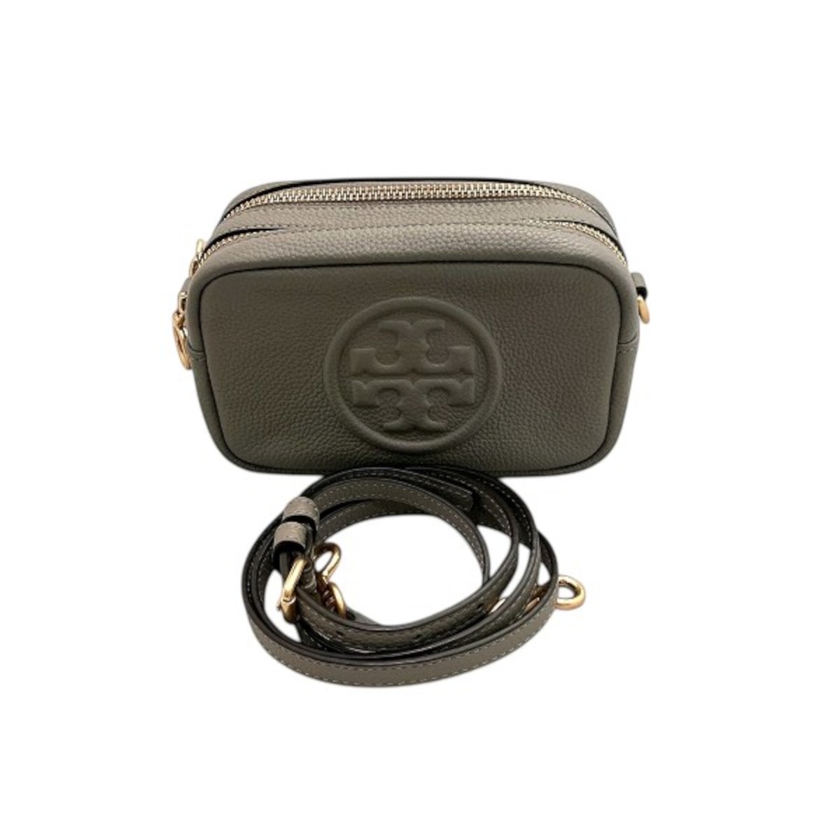 トリーバーチ Tory Burch ペリーボンベ ショルダーバッグ ペブルドレザー 貨物輸送無料 【中古】