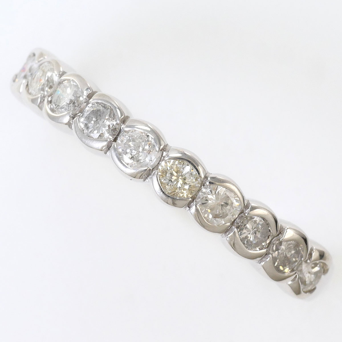 K18WG リング・指輪 12号 ダイヤ 0.50 ct 鑑別書 総重量約2.2g ジュエリー 送料無料 新品同様 【中古】 ギフトラッピング無料|ワンダープライス 店