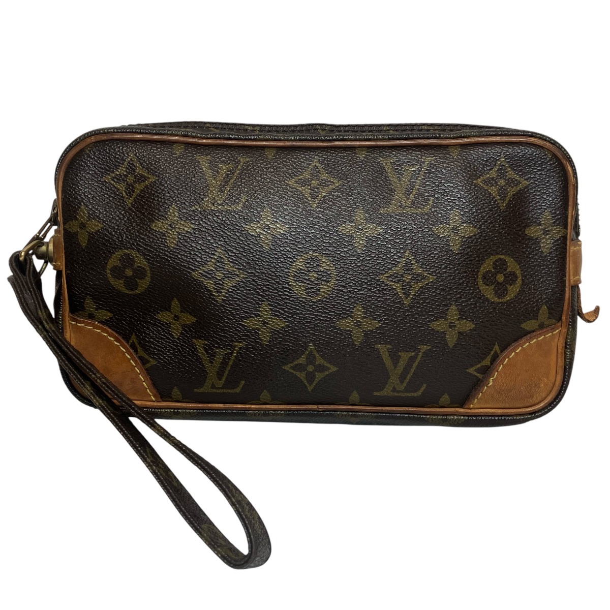 ルイ・ヴィトン LOUIS VUITTON マルリー ドラゴンヌPM クラッチペダル御徒面子 モノグラム トアル地 M51827 貨物輸送無料 【中古】
