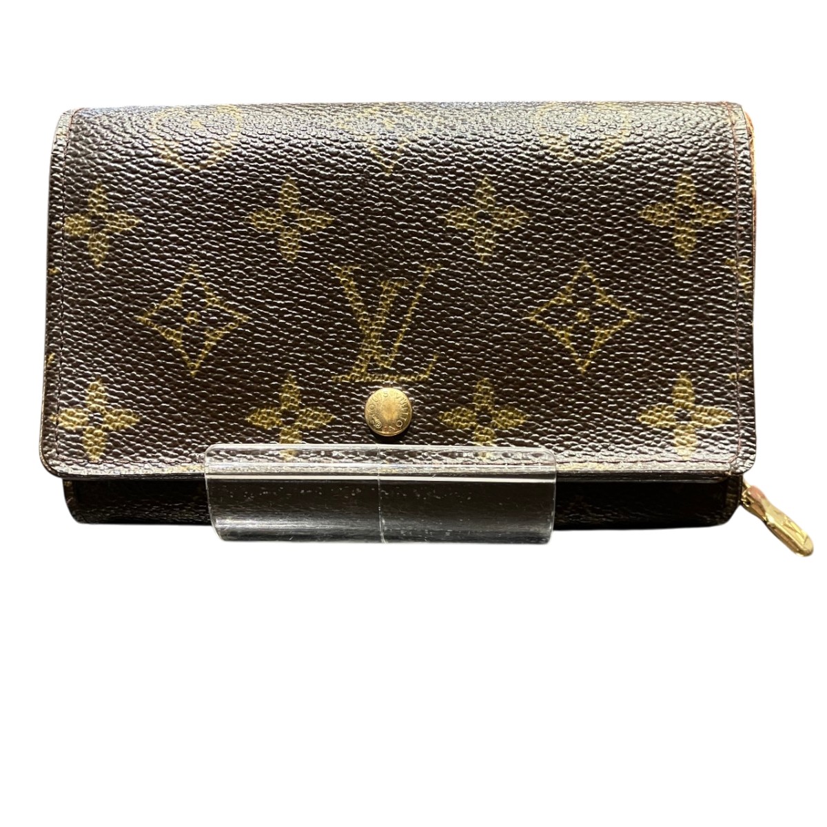 ルイ・ヴィトン LOUIS VUITTON ポルトモネビエトレゾール 二つ折り財布 モノグラム トアル地 M61730 送料無料 【中古】｜ワンダープライス　店