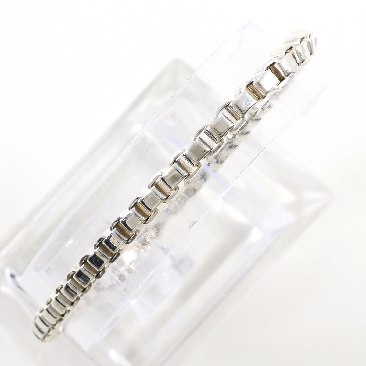 ティファニー TIFFANY&Co. ベネチアン シルバー925 ブレスレット 約17.5cm 総重量約15.4g ジュエリー 送料無料 新品同様 【中古】 ギフトラッピング無料｜ワンダープライス　店 20,100円