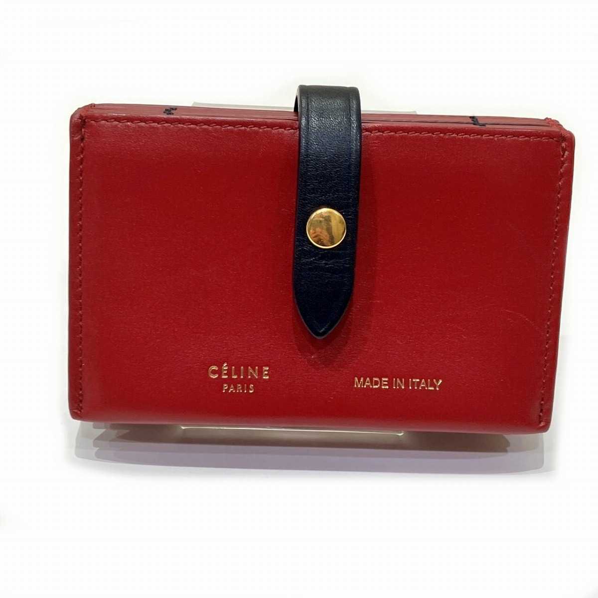 セリーヌ CELINE 名刺入れ なめし革 貨物輸送無料 【中古】