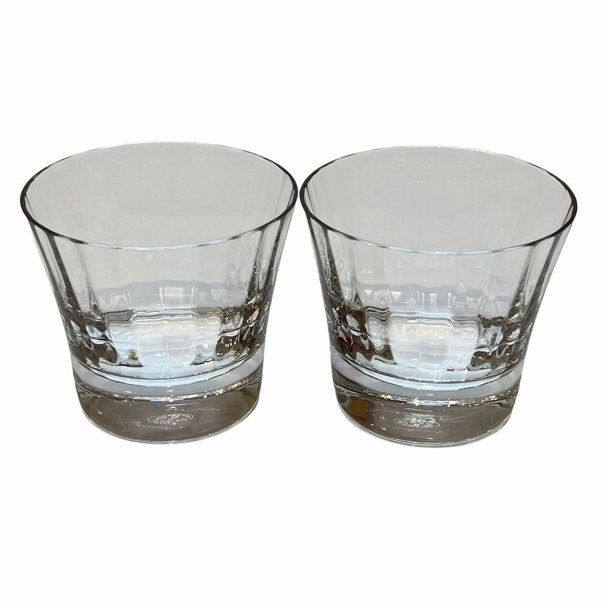 バカラ Baccarat 鍵を掛ける水呑み ２客仕掛ける 食器類 ミルニュイ 総掛け目約442.6g 水晶硝子 貨物輸送無料 【中古】