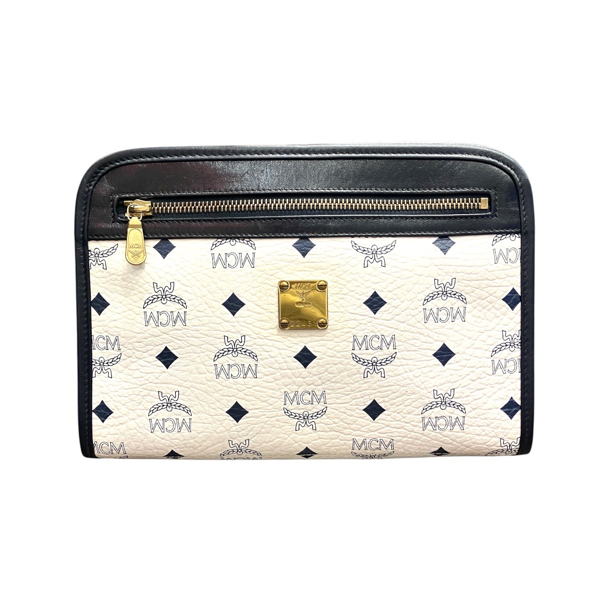 エム・シー・エム MCM 二番め御徒面子 ヴィセトス なめし革 貨物輸送無料 【中古】