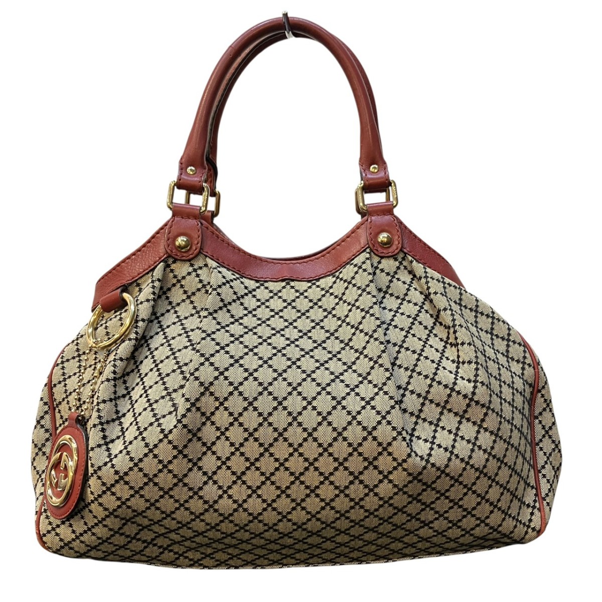 グッチ GUCCI スーキー  ハンドバック ディアマンテ 211944 貨物輸送無料 【中古】