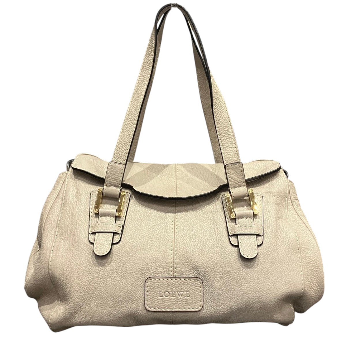 ロエベ LOEWE 読み込む御徒面子 ショルダーバッグ なめし革 貨物輸送無料 【中古】