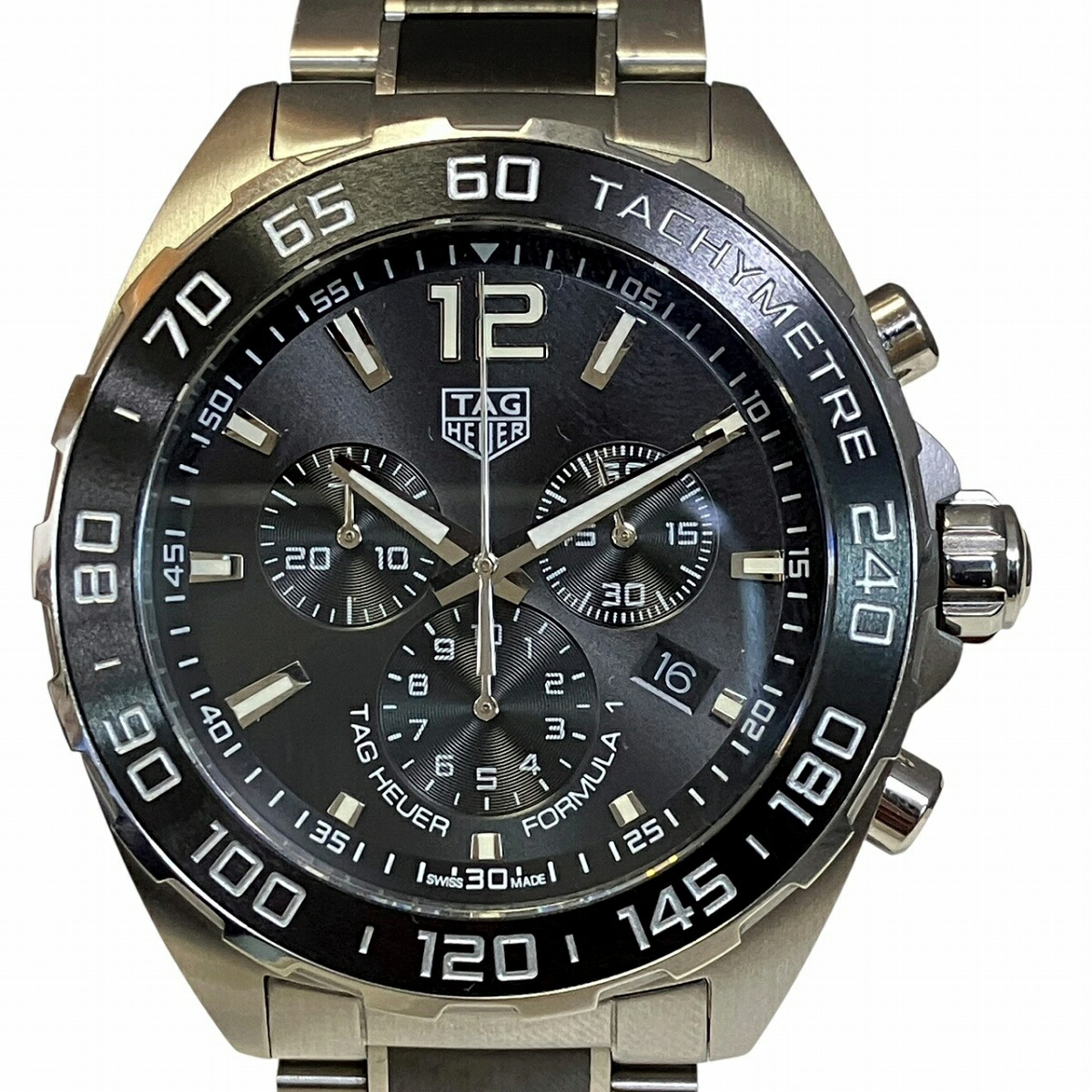 タグホイヤー TAG HEUER  範式1 ウォッチ 総掛け目約162.1g SS SS 自動小銃一巻き 黒いこと文字記号盤 CAZ1011 貨物輸送無料 【中古】