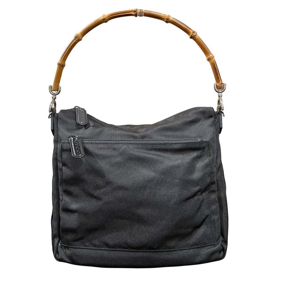 グッチ GUCCI ハンドバック バンブー ナイロン 000・0509 貨物輸送無料 【中古】