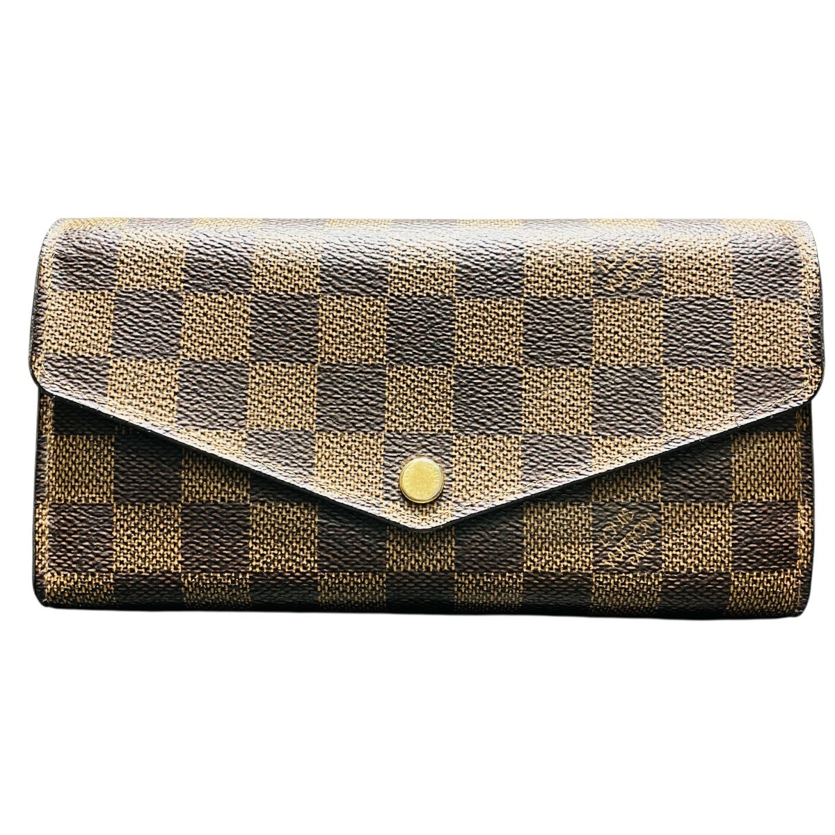 ルイ・ヴィトン LOUIS VUITTON ポルトフォイユ・サラ 長紙入れ ダミエ トアル地 N63209 貨物輸送無料 【中古】