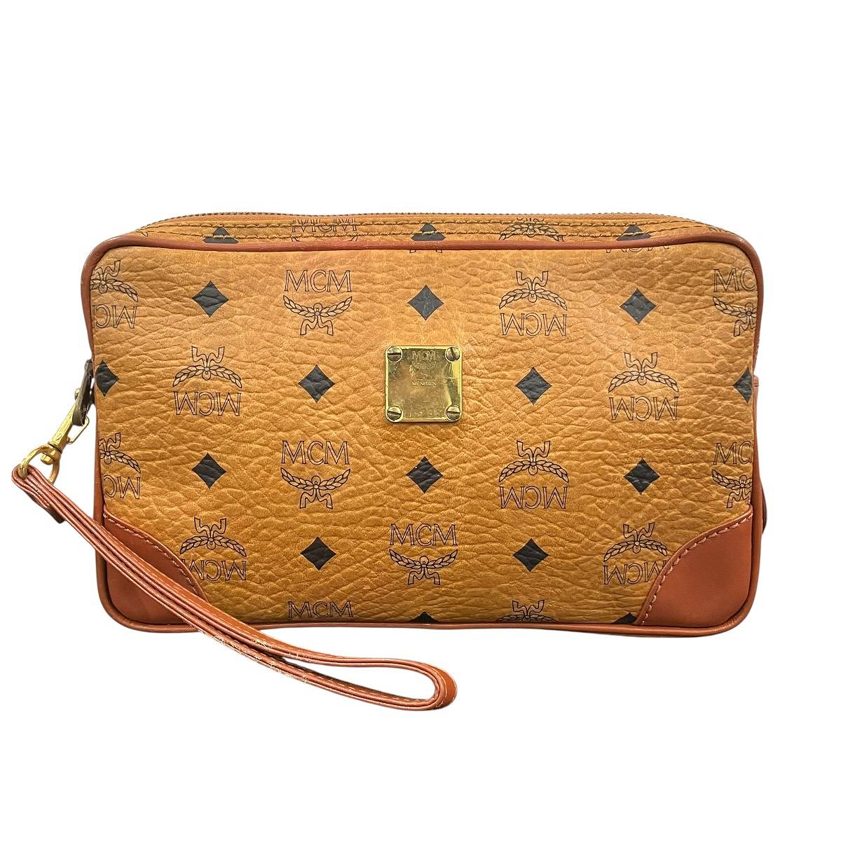 エム・シー・エム MCM クラッチペダル御徒面子 ヴィセトス なめし革 貨物輸送無料 【中古】