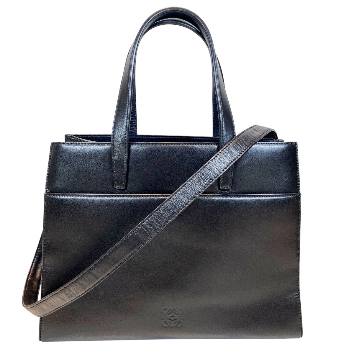 ロエベ LOEWE 2Way ハンドバック ハンドバック アナ瓦 なめし革 貨物輸送無料 【中古】