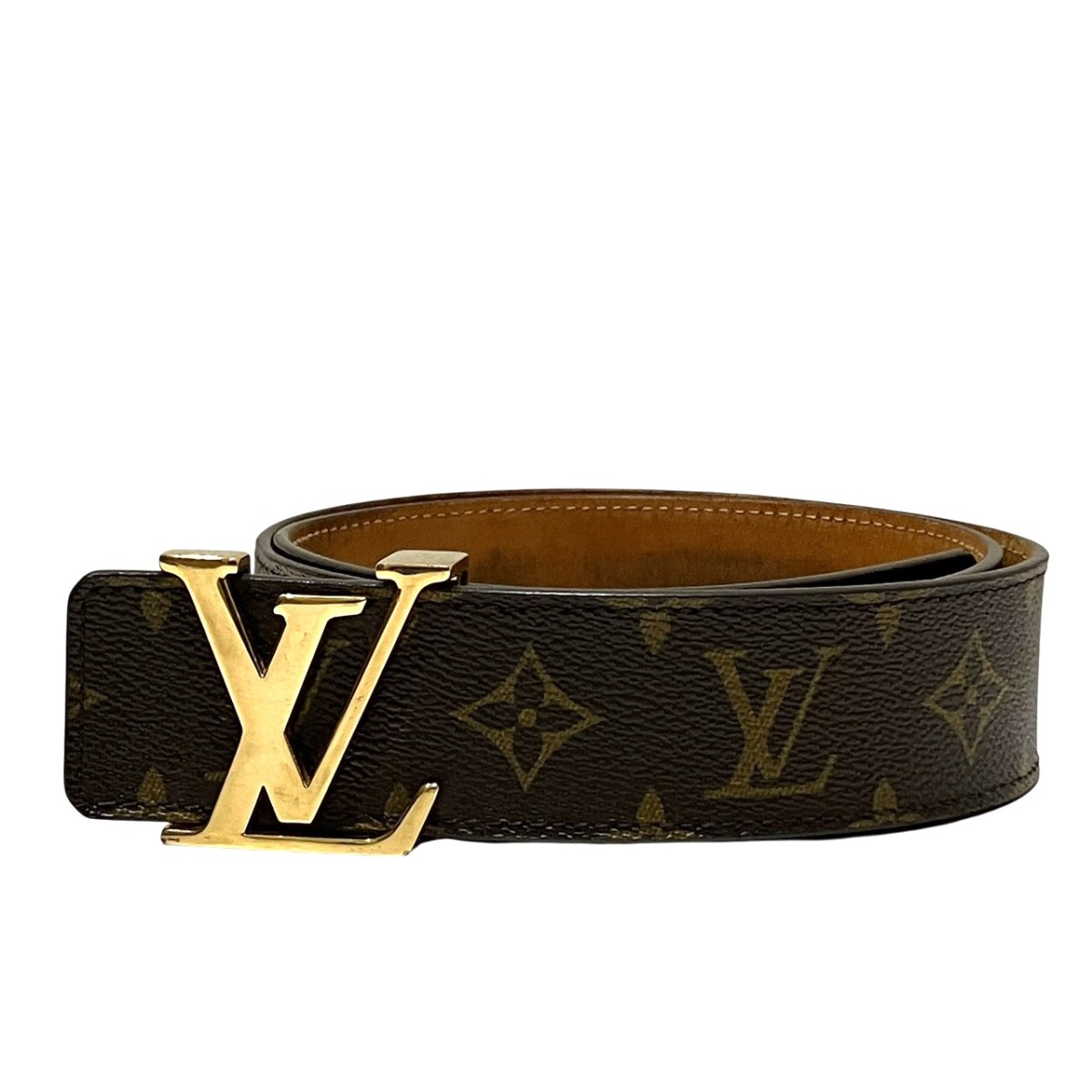 ルイ・ヴィトン LOUIS VUITTON サンチュール イニシアル ベルト モノグラム トアル地 M9608 送料無料 【中古】｜ワンダープライス　店 22,960円