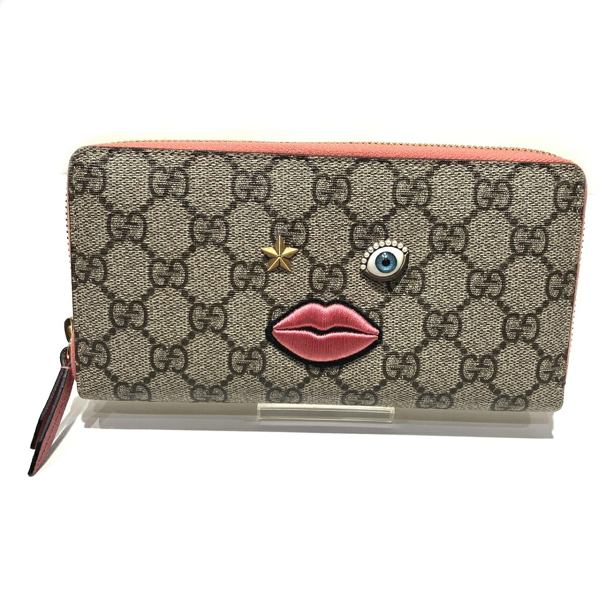 グッチ GUCCI GGスプリーム 431392 長財布 レディース 送料無料 【中古】｜ワンダープライス　店