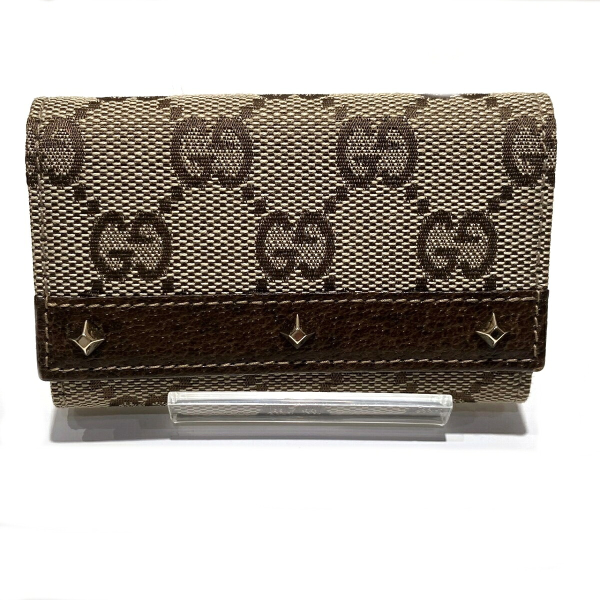 グッチ GUCCI GGキャンバス 120925 キーケース ユニセックス 送料無料 【中古】|ワンダープライス 店