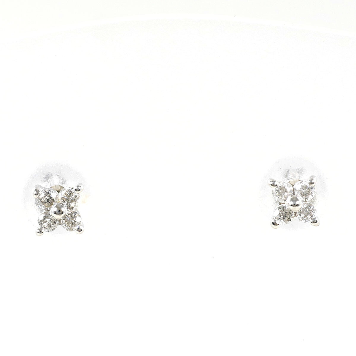 PT900 プラチナ ピアス ダイヤモンド 0.05 &times;2 総重量約0.5g ジュエリー 中古 送料無料 【中古】 ギフトラッピング無料｜ワンダープライス　店