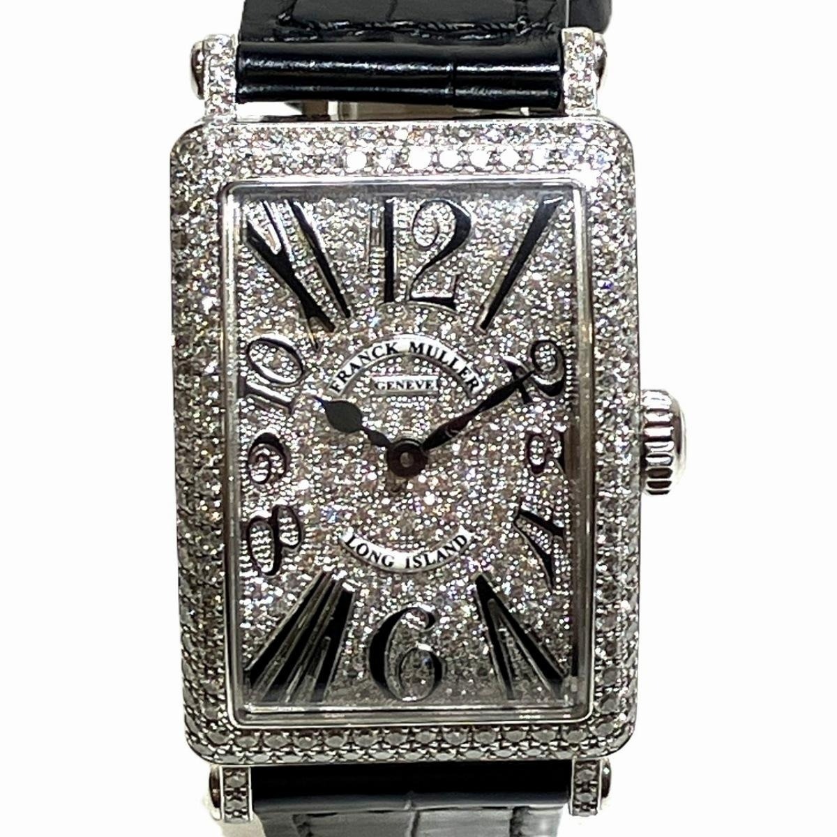 フランクミュラー FRANCK MULLER ロングアイランド アンサンブルダイヤモンド 902QZ　VR　D　CD 腕時計 レディース 送料無料 【中古】｜ワンダープライス　店