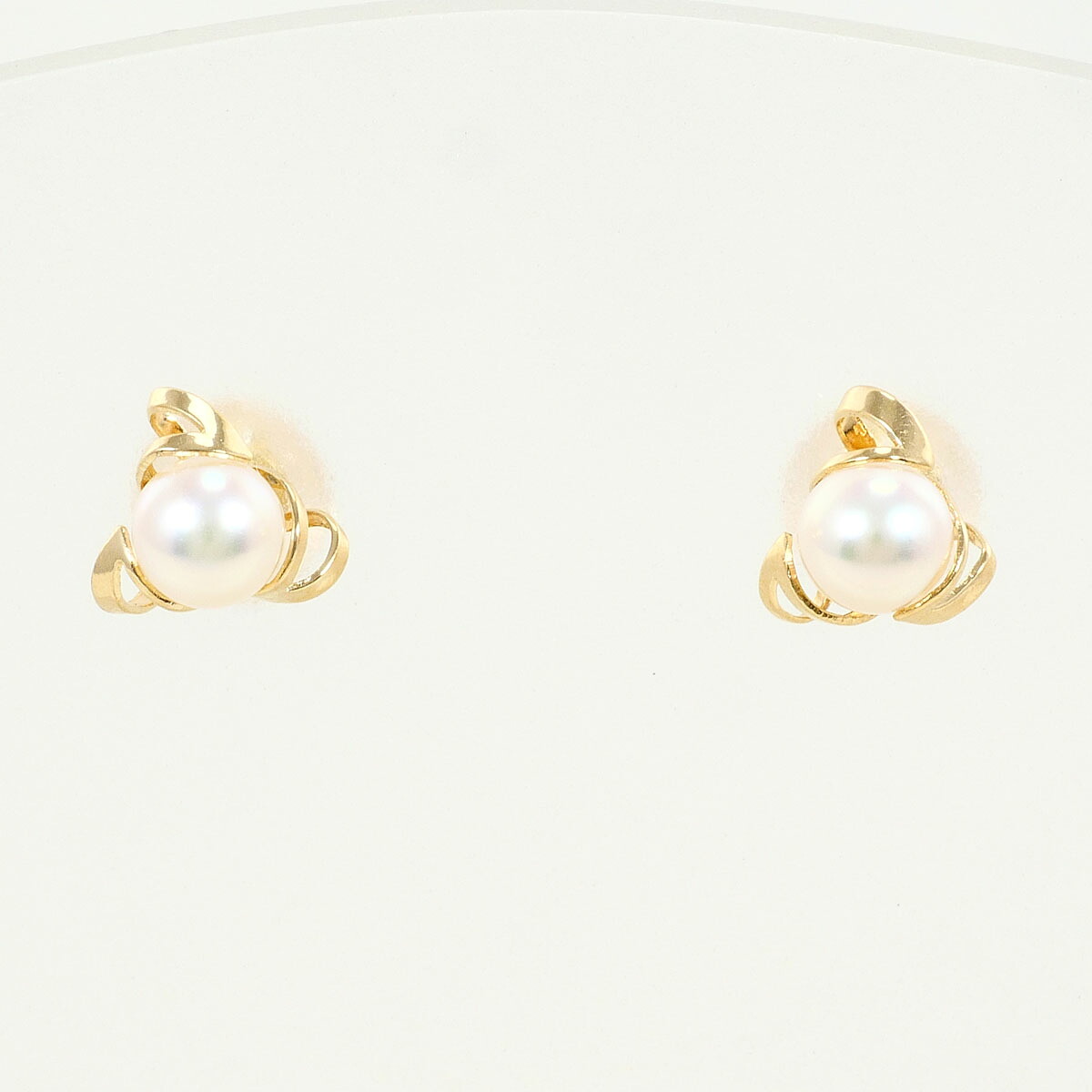 K18 18金 YG イエローゴールド ピアス パール(真珠) 総重量約0.4g ジュエリー 中古 送料無料 【中古】 ギフトラッピング無料|ワンダープライス 店