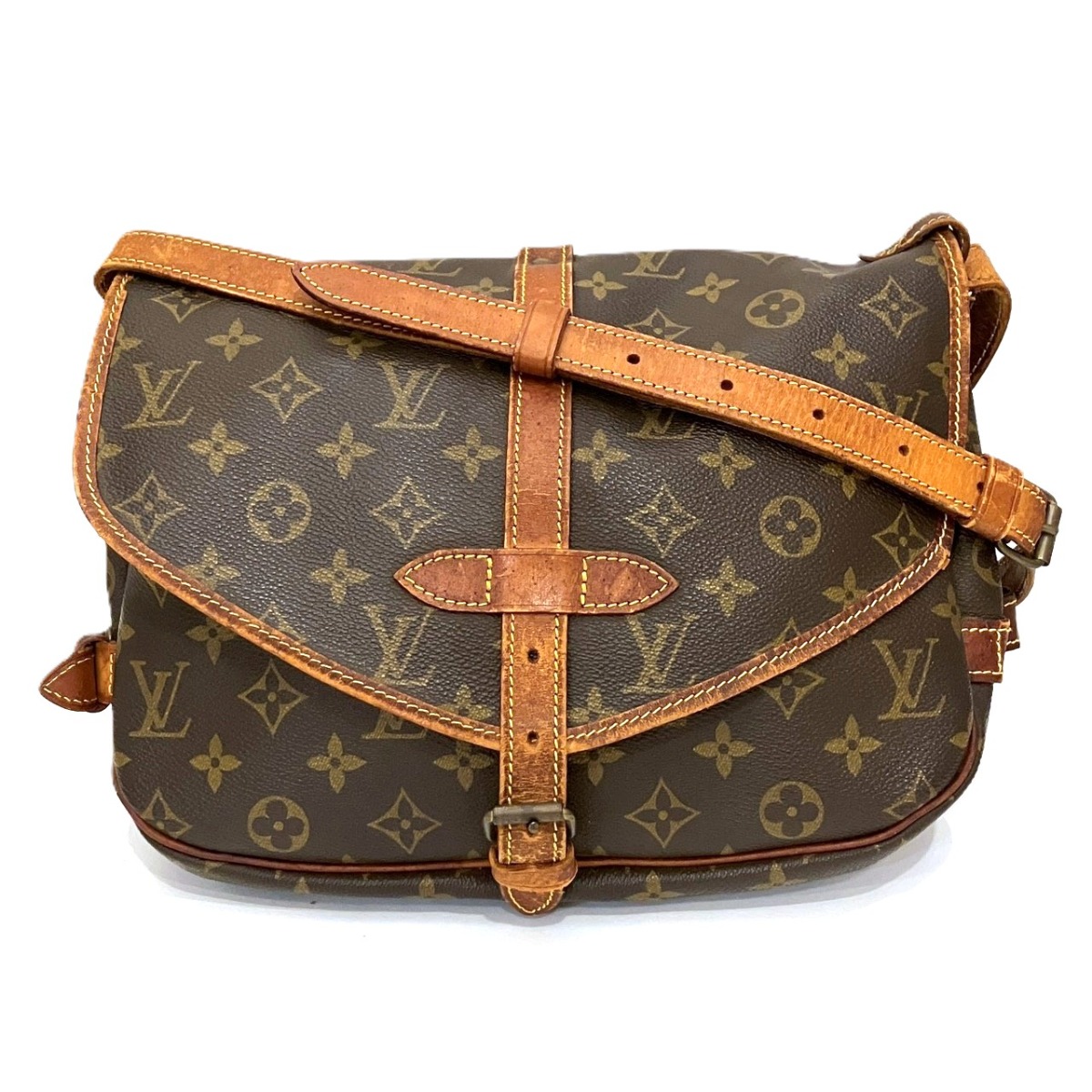 ルイ・ヴィトン LOUIS VUITTON モノグラム ソミュール30 M42256 ショルダーバッグ ユニセックス 送料無料 【中古】｜ワンダープライス　店