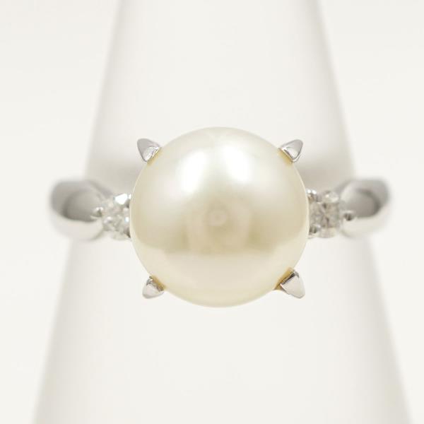 おすすめ 指輪 リング 中古 ジュエリー 総重量約5 7g 0 13 ダイヤ 約9mm パール 13号 指輪 リング プラチナ Pt900 送料無料 ギフトラッピング無料 中古 あす楽 新品同様 Www Dgb Gov Bf