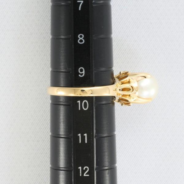 K18 18銀子 Yg 黄みゴールド リング 10号数 パール おおよそ7mm 総ウエート約3 6g ジュエリー 中古 送料無料 新品相似的 中古 あす他愛も無い ギフトラッピング無料 Onpointchiro Com