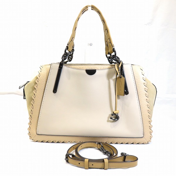 コーチャー Coach ドジューサー 36 色彩枢軸 ウィズ ウィップステッチ 袋 ショルダーバッグ レディース 貨物輸送無料 中古 あした短簡 Blackfishmarine Com