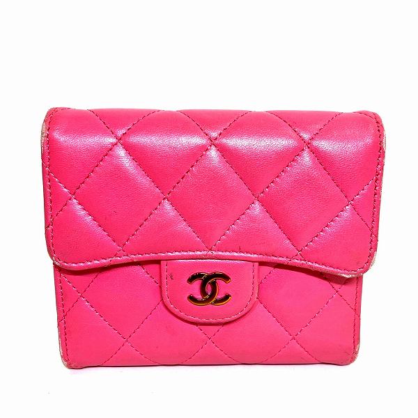 ●良品●　シャネル　ココマーク　リボン　メタリック　ピンク　長財布　ウォレット 楽天市場】【財布】CHANEL シャネル ココマーク リボン 財布 3