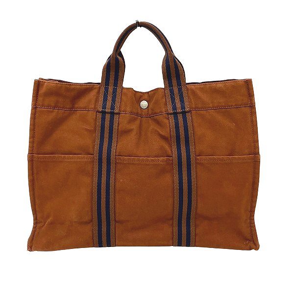 ⭐️美品⭐️エルメス HERMES ニューフールトゥMMトートバッグ ブラウン HERMES エルメス フールトゥ MM トートバック ブラウン x