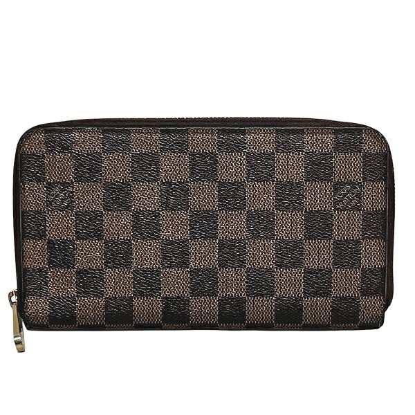 ルイヴィトン Louis Vuitton ダミエ エベヌ N60003 ラウンドファスナー 長財布 ユニセックス 送料無料 【中古】