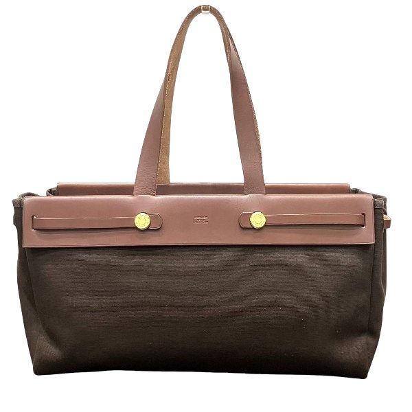 【美品】Hermès　エルメス　エールバッグ　カバスＭＭ　トートバッグ トワル 名東】エルメス エールバッグ カバスMM トワルGM トートバッグ ハンド