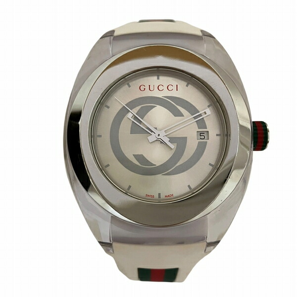 グッチ GUCCI シンク 137.1 クォーツ 時計 腕時計 メンズ 送料無料 【中古】