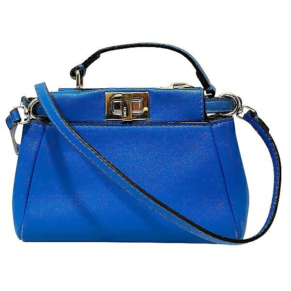フェンディ FENDI マイクロピーカーブー スモールバッグ 8M0355-K47 2WAY ハンドバッグ ショルダーバッグ レディース 送料無料 【中古】