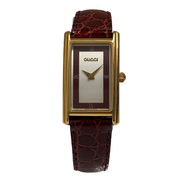 楽天市場】【ウォッチ】GUCCI グッチ レクタンクラー ブルー パール