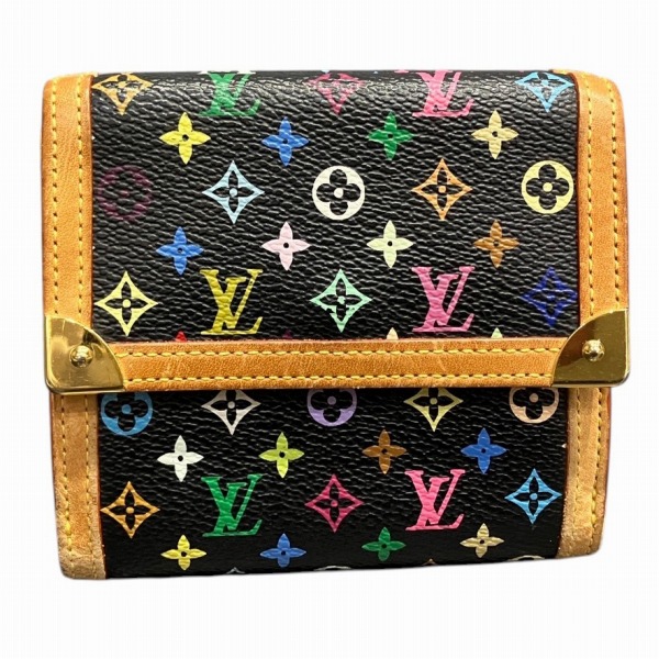 ルイヴィトン Louis Vuitton モノグラムマルチカラー ポルトモネビエカルトクレディ M92984 2つ折り財布 レディース 送料無料 【中古】
