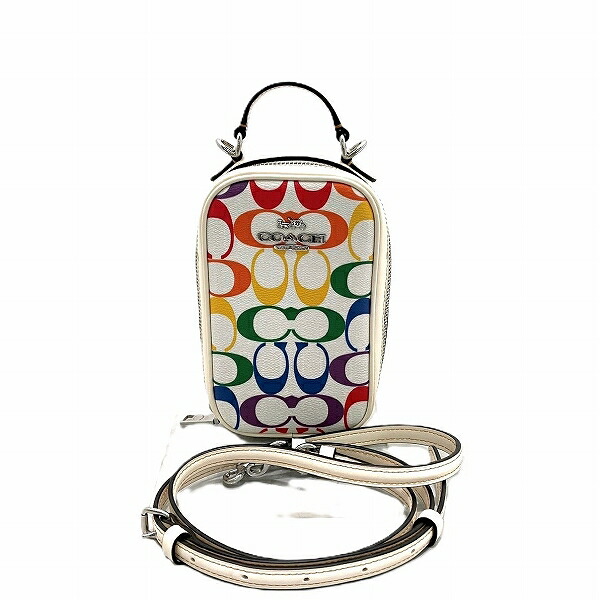 コーチ COACH エヴァ フォーン クロスボディ CK189 レインボー バッグ ボディバッグ レディース 送料無料 【中古】