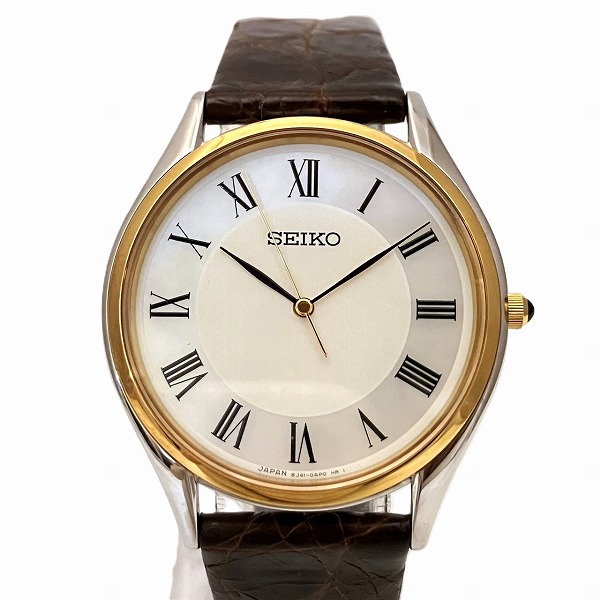 SEIKOドルチェ年差クォーツメンズ腕時計SS/GP 楽天市場】【ウォッチ】SEIKO セイコー ドルチェ アイボリー文字盤 SS