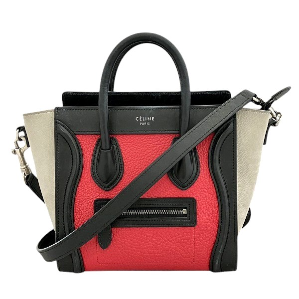 セリーヌ CELINE ラゲージ ナノショッパー バッグ ハンドバッグ ショルダーバッグ レディース 送料無料 【中古】 50,898円