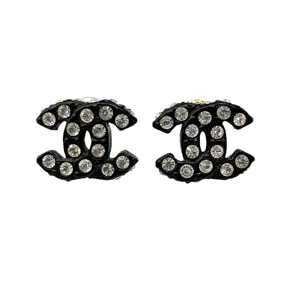シャネル CHANEL ブラック 02A ココマーク ラインストーン ブランド小物 ピアス レディース 送料無料 【中古】 27,515円