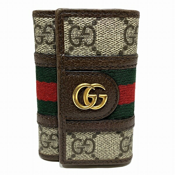 【美品】GUCCI　オフィディア　キーケース　マーモント　GG柄　スプリーム グッチ GUCCI キーケース オフィディアGG GGスプリーム メンズ