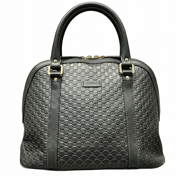 グッチ GUCCI マイクログッチシマ マルゴー ドーム ハンドバッグ 449663 バッグ ハンドバッグ レディース 送料無料 【中古】