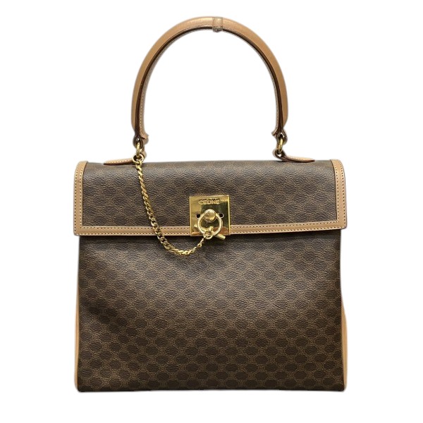 楽天市場】CELINE【セリーヌ】M95 マカダム柄 ハンドバッグ ブラウン系