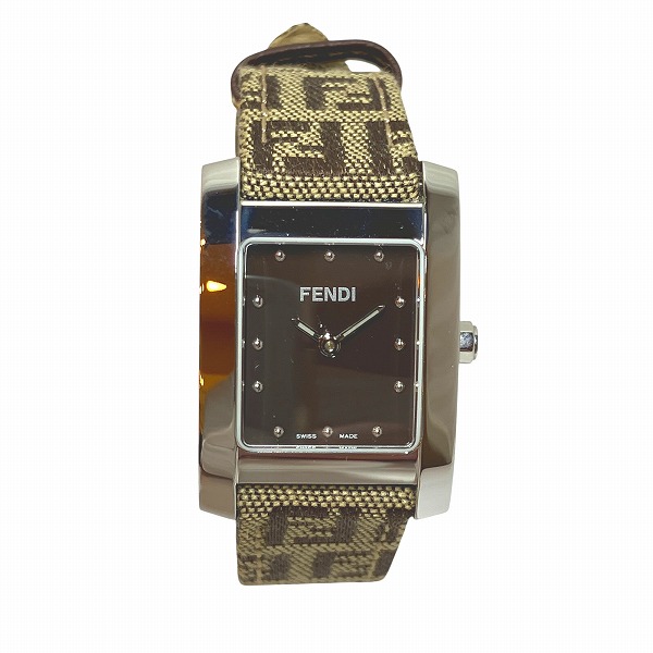 楽天市場】【ウォッチ】FENDI フェンディ クラシコ ブラウン文字盤 SS