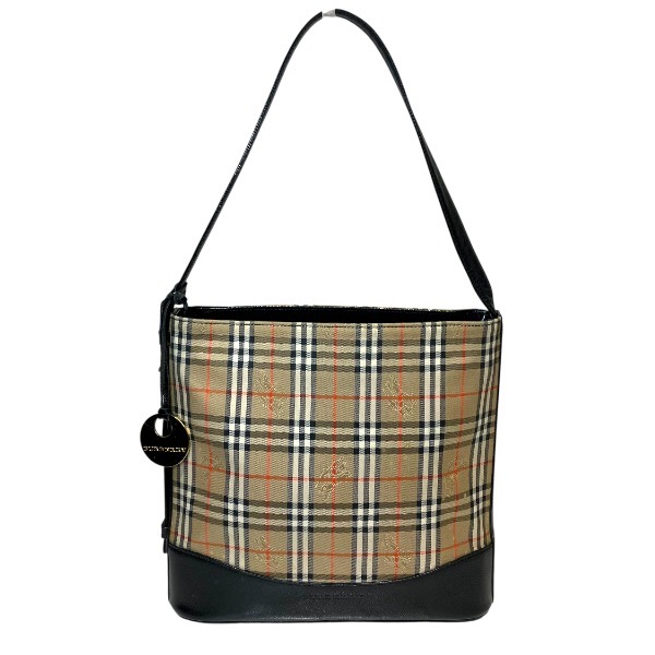 バーバリー Burberry ノバチェック 影ぼうし導管 御徒面子 ショルダーバッグ レディース 貨物輸送無料 【中古】