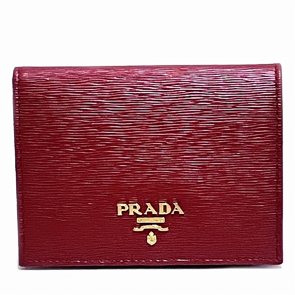 楽天市場】プラダ PRADA サフィアーノ 1MV204 レッド 財布 2つ折り財布