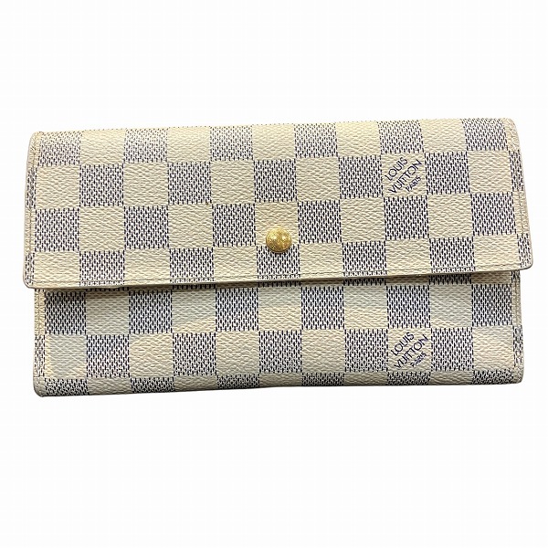 【SSS美品】ルイヴィトン ダミエ アズール ポルトフォイユ サラ 二つ折り財布 楽天市場】【財布】LOUIS VUITTON ルイ ヴィトン ダミエ