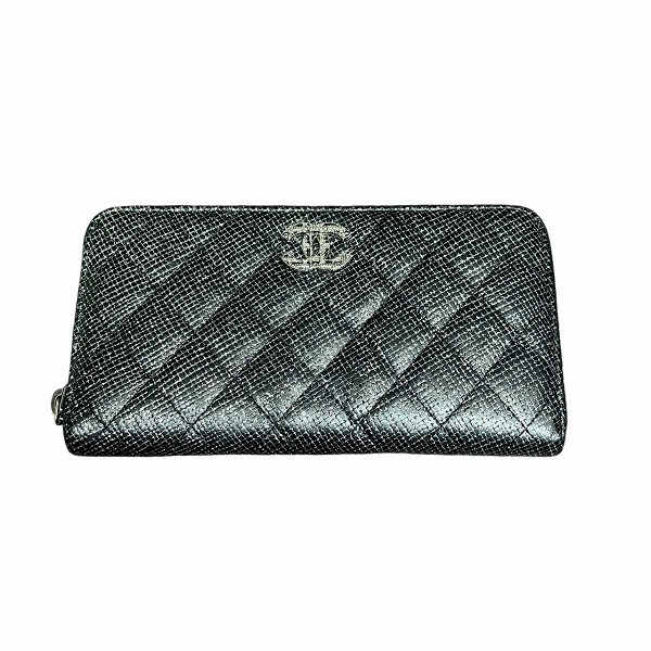 シャネル CHANEL マトラッセ チェーンミー A800003 長財布 レディース 送料無料 【中古】