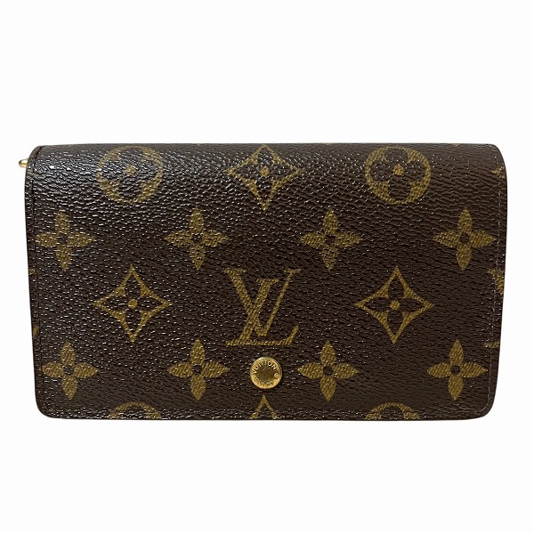 ルイヴィトン Louis Vuitton モノグラム ポルトモネビエ トレゾール M61730 2つ折り財布 ユニセックス 送料無料 【中古】