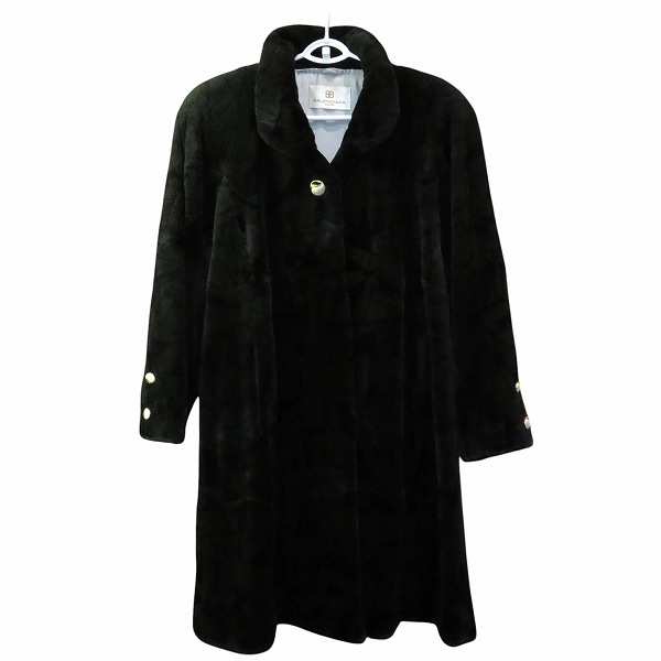 大人気☆BALENCIAGA☆バレンシアガ☆ファーコート☆SAGA☆ミンク☆黒！ Yahoo!オークション -「(バレンシアガ balenciaga)」(ミンク