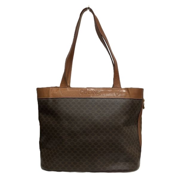 セリーヌ CELINE M94 マカダム柄 レザー×PVC バッグ トートバッグ レディース 送料無料 【中古】