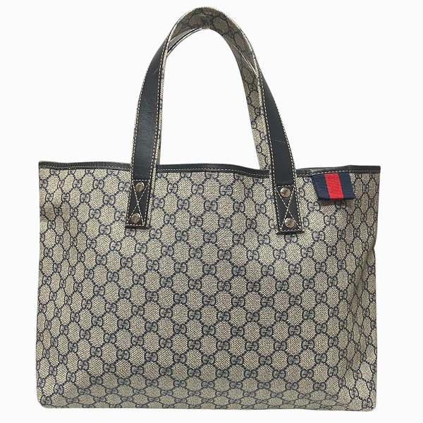 グッチ GGスプリーム バケツ型 ハンドバッグ 189897 ブラウン PVC